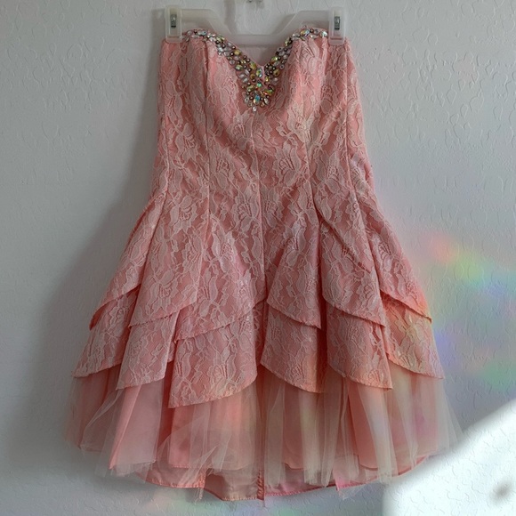 Masquerade Dresses & Skirts - Masquerade Formal Mini Pink Dress size13/14